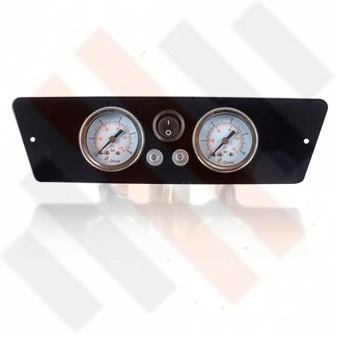 Renault Master X62 Manometer paneel Ø 40 mm 2-weg Systeem zwart | Hulpluchtvering