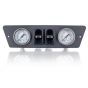 Renault Master X62 Manometer paneel Ø 40 mm 2-weg Systeem mat grijs | Hulpluchtvering